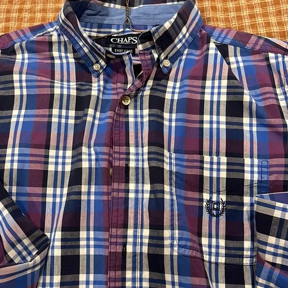 Men’s Chaps Easycare Buttondown shirt size: Medium - Picture 3 of 5